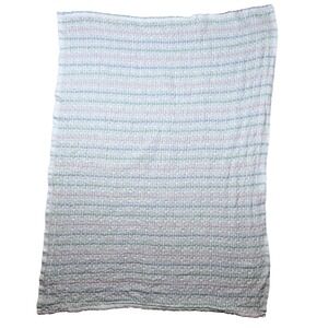 Vintage Tennessee Woolen Mills Baby Blanket Multicolor 100% Cotton Made In USA